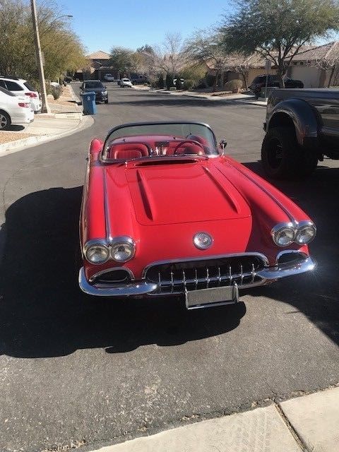 1960 Red Chevrolet Corvette Convertible