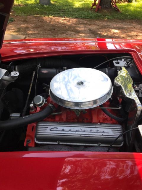 1960 Red Chevrolet Corvette Convertible