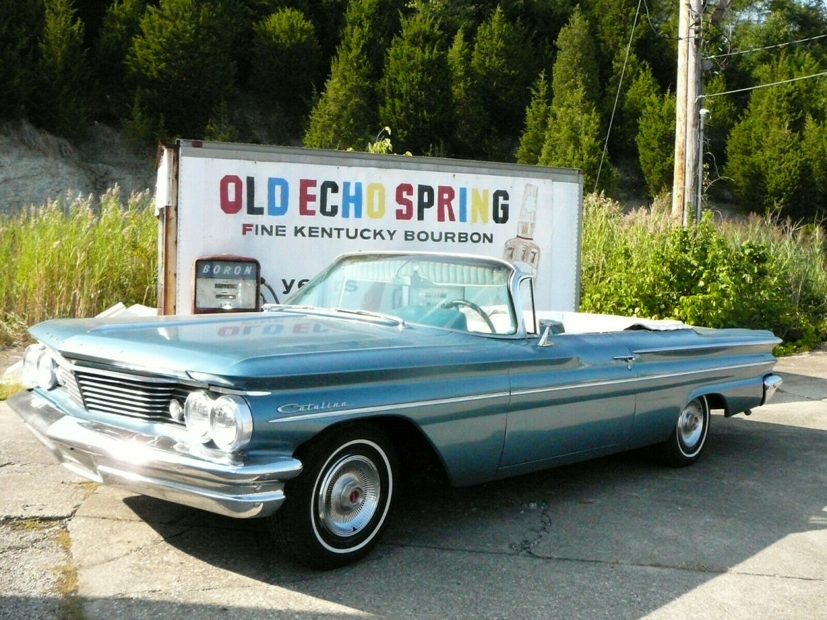 1960 Blue Pontiac Catalina Convertible
