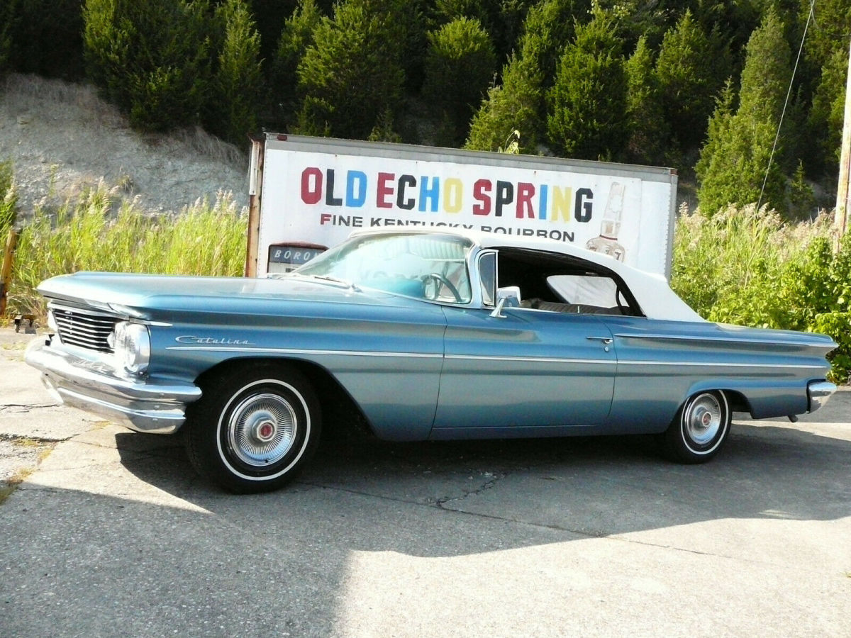 1960 Blue Pontiac Catalina Convertible