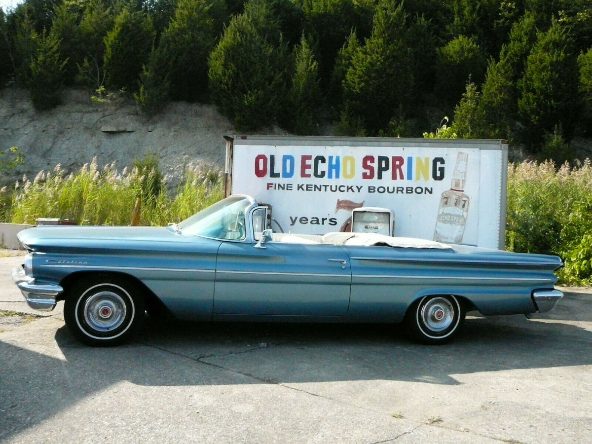 1960 Blue Pontiac Catalina Convertible