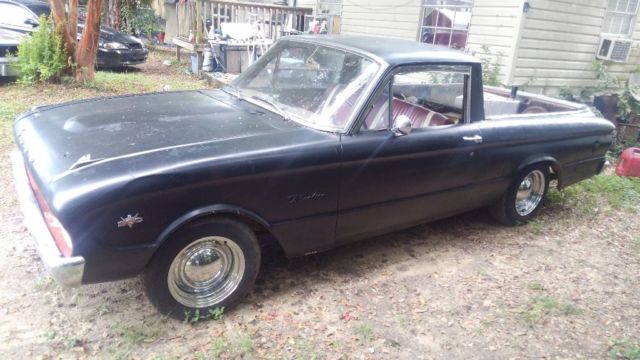 1960 Black Ford Ranchero Standard Cab Pickup