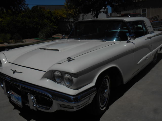 1960 White Ford Thunderbird Coupe