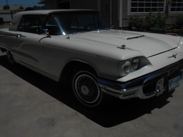 1960 White Ford Thunderbird Coupe