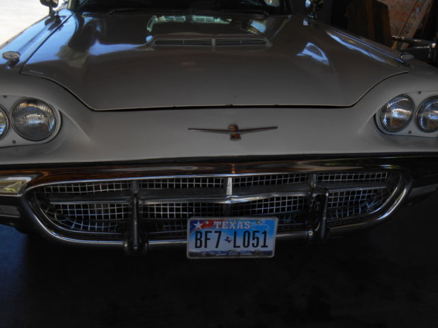 1960 White Ford Thunderbird Coupe