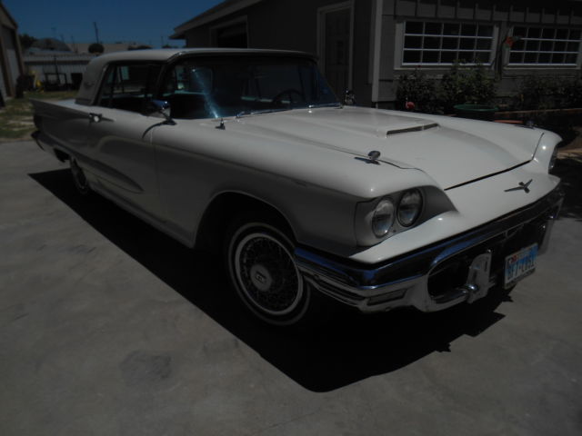 1960 White Ford Thunderbird Coupe