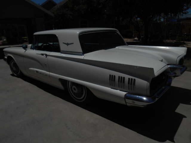 1960 White Ford Thunderbird Coupe