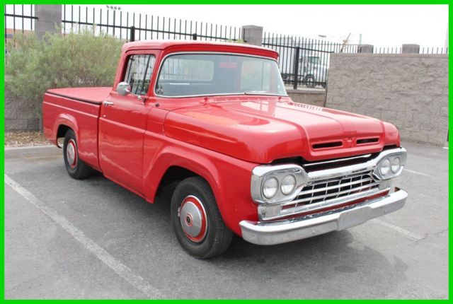 1960 White Ford F-100 Pickup Truck
