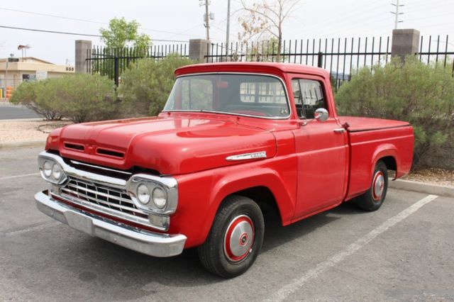 1960 White Ford F-100 Pickup Truck