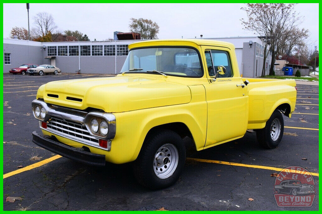 1960 Yellow Ford F-100 Pickup Truck