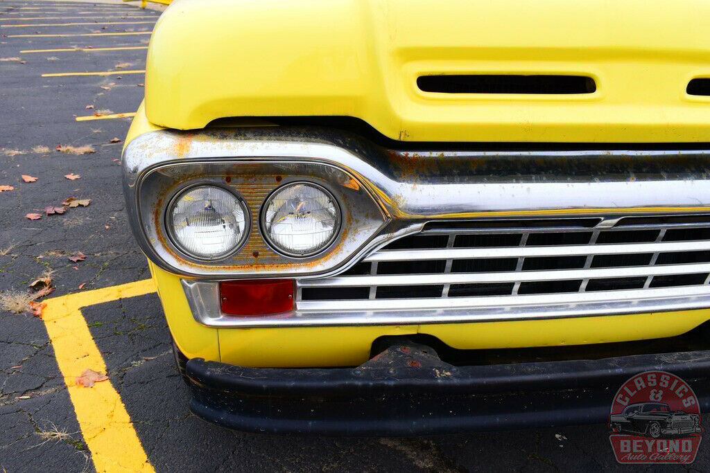 1960 Yellow Ford F-100 Pickup Truck