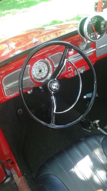 1960 Red Volkswagen Beetle - Classic Convertible