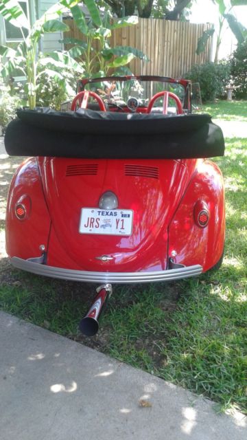 1960 Red Volkswagen Beetle - Classic Convertible