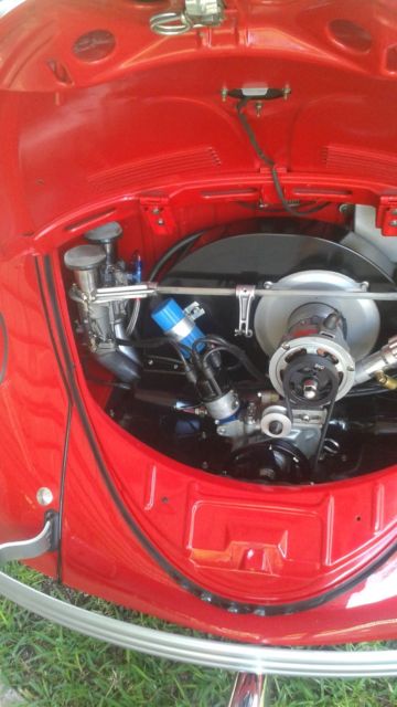 1960 Red Volkswagen Beetle - Classic Convertible