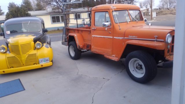 1960 Orange Willys 4-63 Pickup pickup