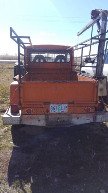 1960 Orange Willys 4-63 Pickup pickup
