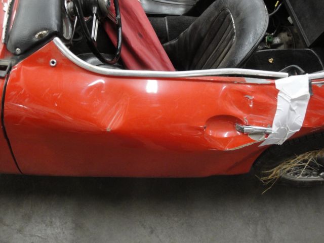 1961 Red Austin Healey 3000 Convertible