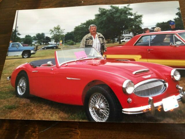 1961 Red Austin Healey 3000 Convertible