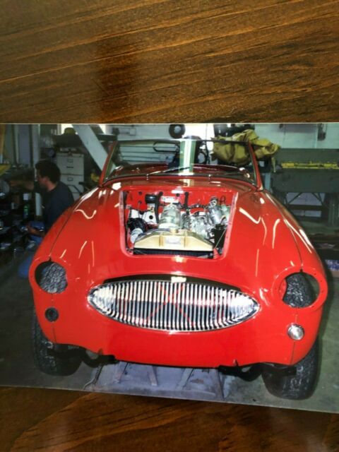 1961 Red Austin Healey 3000 Convertible