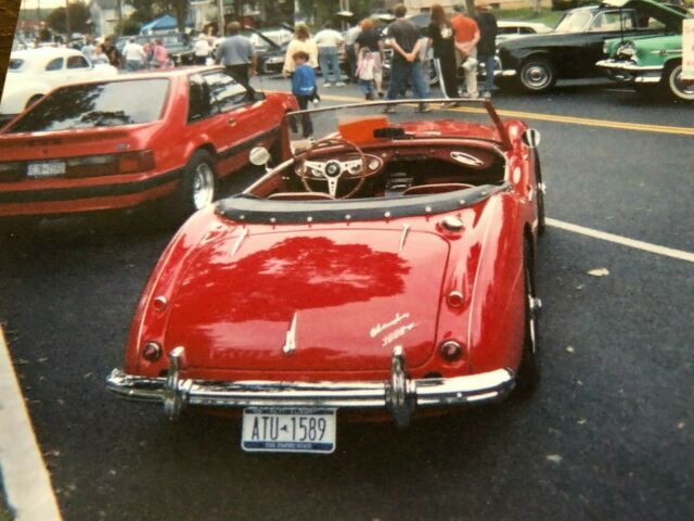 1961 Red Austin Healey 3000 Convertible
