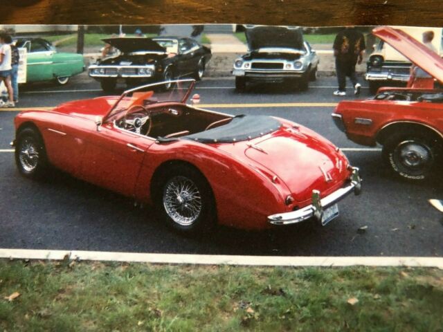 1961 Red Austin Healey 3000 Convertible