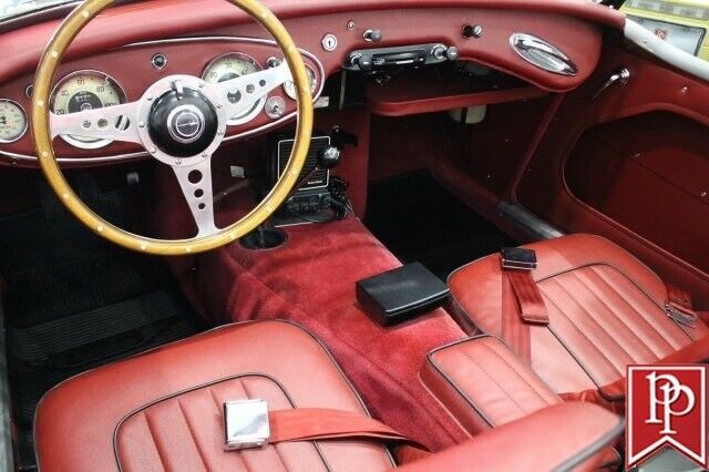 1961 Black Austin Healey 3000 2 Dr Roadster