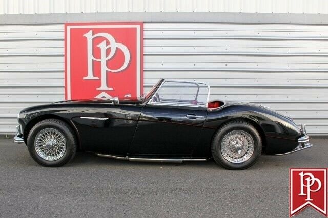 1961 Black Austin Healey 3000 2 Dr Roadster