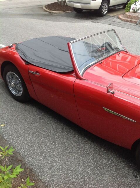 1961 Red Austin Healey 3000 Convertible