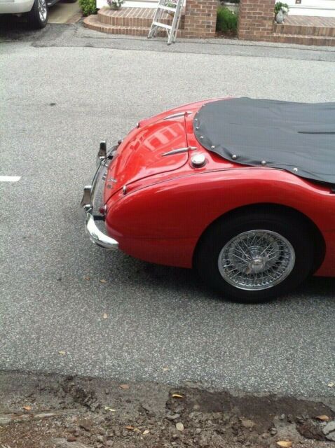 1961 Red Austin Healey 3000 Convertible