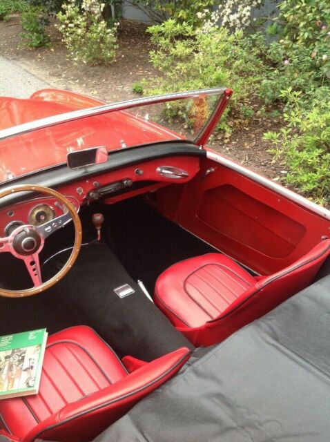 1961 Red Austin Healey 3000 Convertible