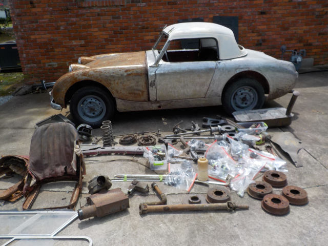 1961 Red Austin Healey Sprite Convertible