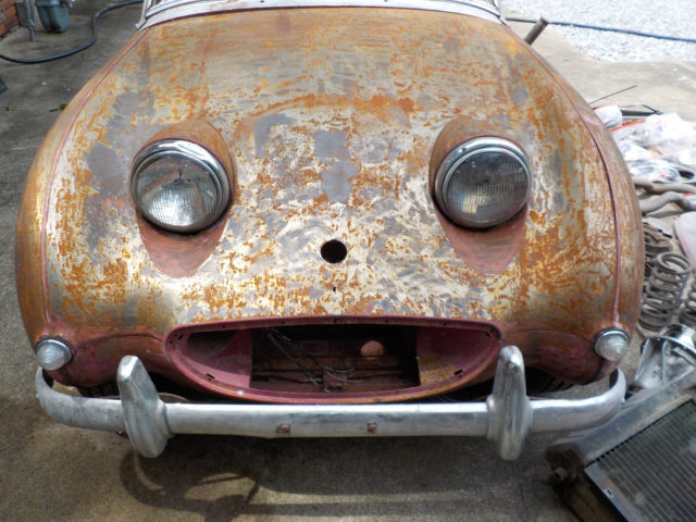 1961 Red Austin Healey Sprite Convertible