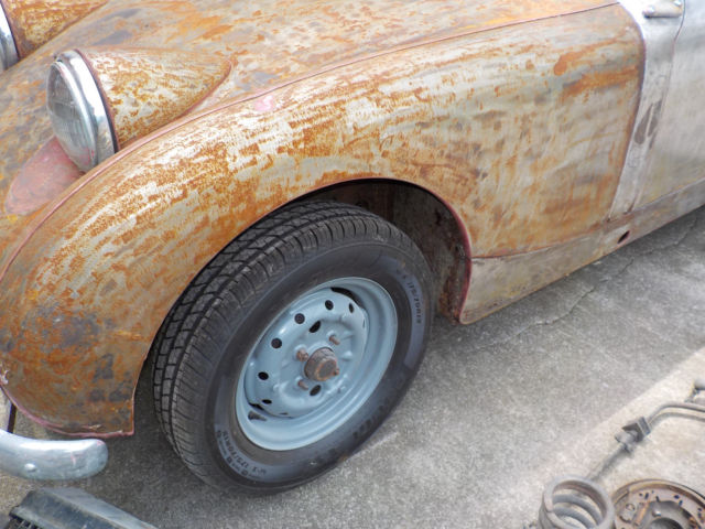 1961 Red Austin Healey Sprite Convertible