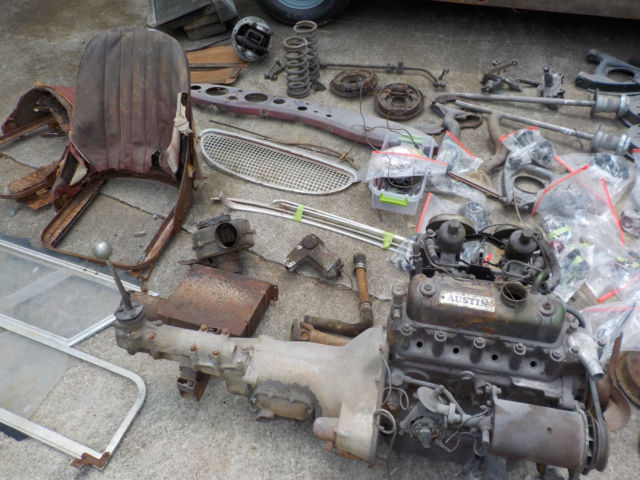 1961 Red Austin Healey Sprite Convertible