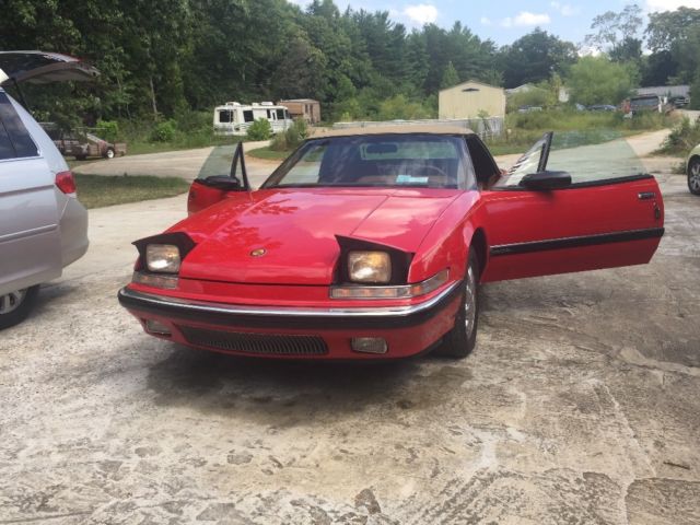 1991 Red Buick Reatta Convertible