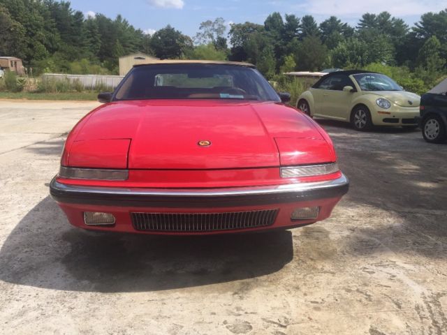 1991 Red Buick Reatta Convertible