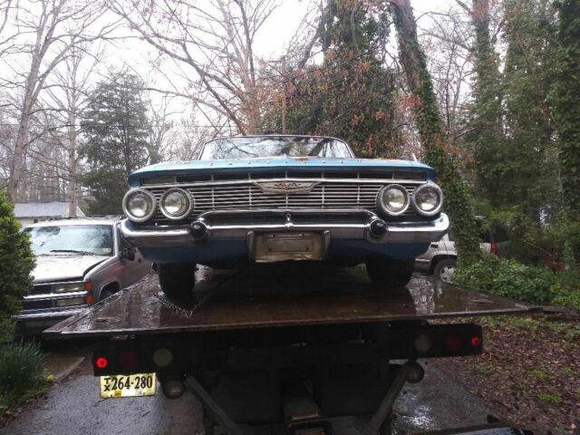 1961 Blue Chevrolet Impala Sedan