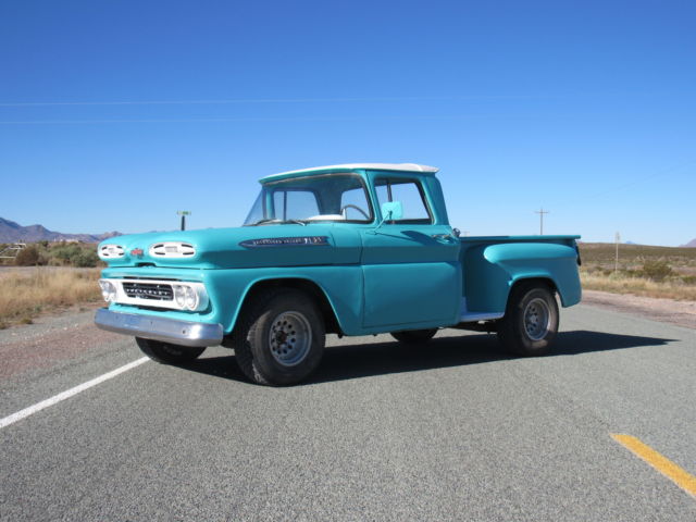 1961 Turquoise and White Chevrolet Other Pickups