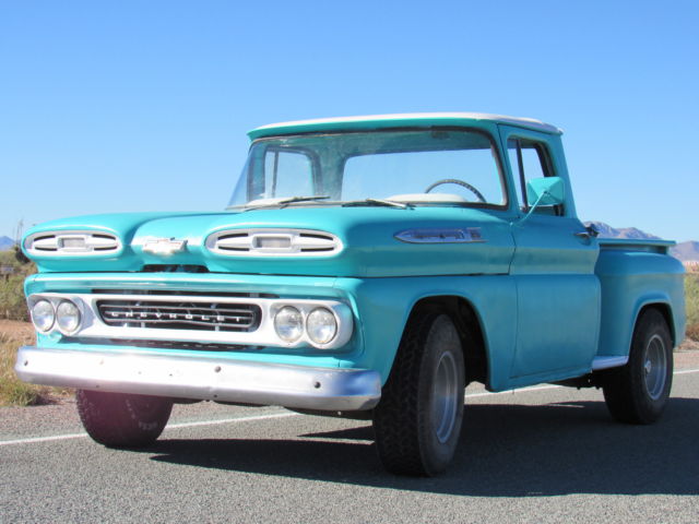 1961 Turquoise and White Chevrolet Other Pickups