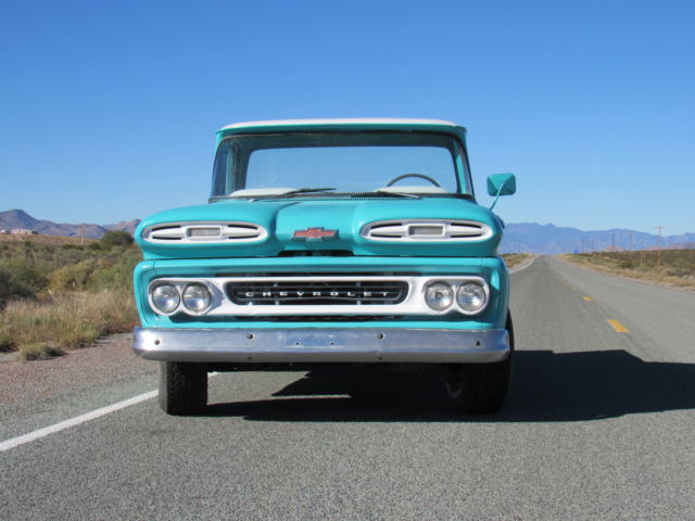 1961 Turquoise and White Chevrolet Other Pickups