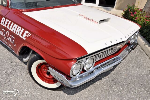 1961 Burgundy Chevrolet Biscayne Coupe 409 The Old Reliable Tribute Coupe