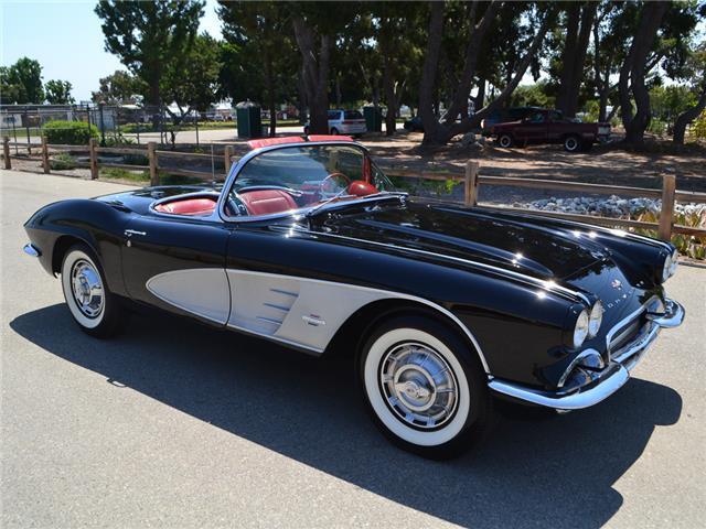 1961 Black Chevrolet Corvette Convertible