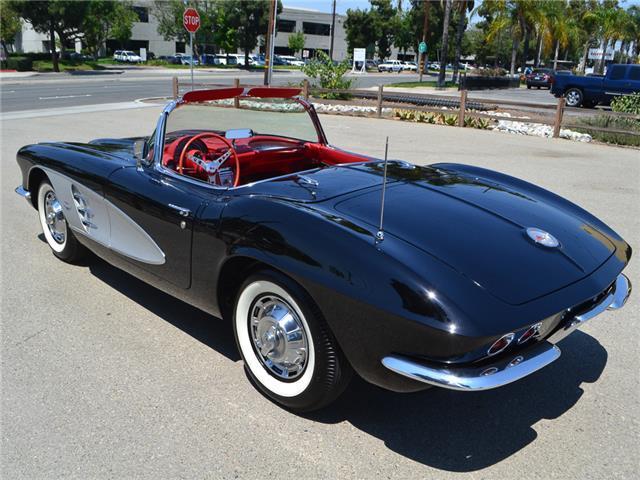 1961 Black Chevrolet Corvette Convertible