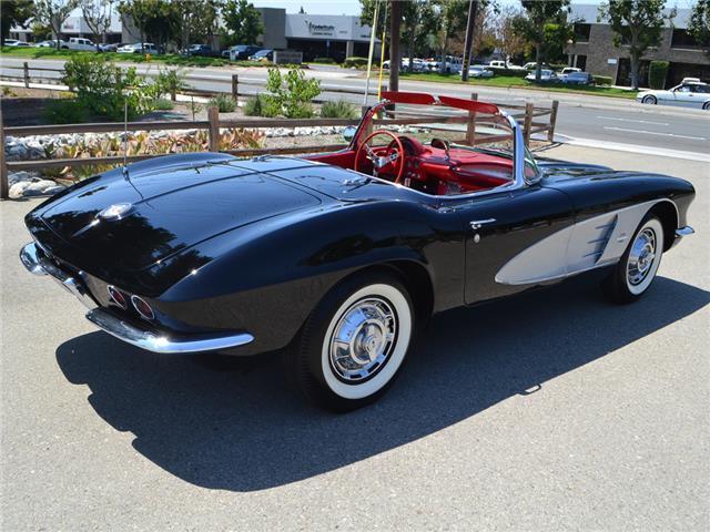 1961 Black Chevrolet Corvette Convertible