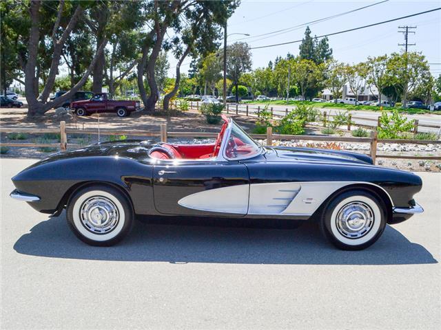 1961 Black Chevrolet Corvette Convertible