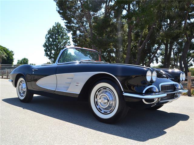 1961 Black Chevrolet Corvette Convertible