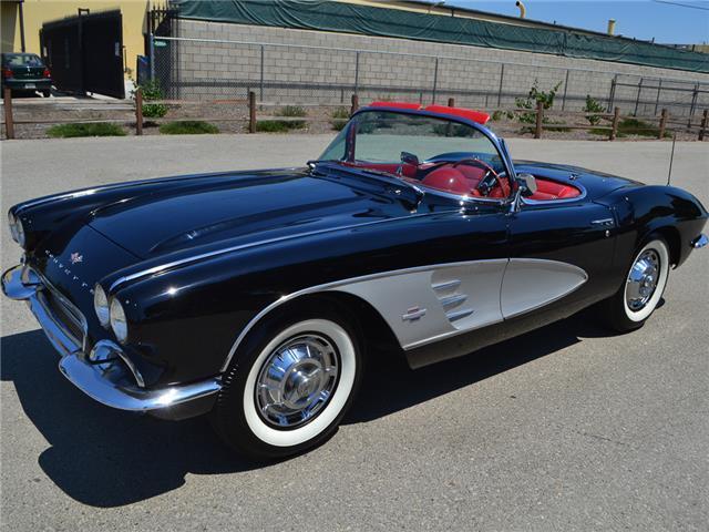 1961 Black Chevrolet Corvette Convertible