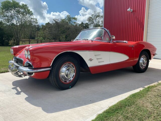 1961 Red Chevrolet Corvette Convertible