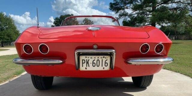 1961 Red Chevrolet Corvette Convertible