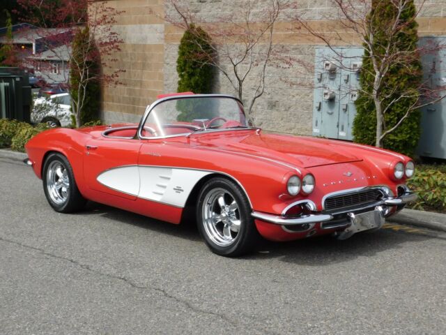 1961 Roman Red Chevrolet Corvette Convertible